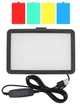 Лампа студийная LED видеосвет Viva VL8 20 см 120 LED 4 цветных фильтра питание USB 15W - изображение 1
