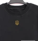 Лонгслів чоловічий з вишитим тризубом 56 чорний FD2-TryzubGold-Black-56 Ladan - зображення 4
