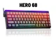 Игровая Клавиатура AULA HERO 68 HE Black-Red Магнитные Свитчи. Проводная 8000Hz/s. RGB Панель, 68 keys, Switch 0.1mm. Rapid Trigger - изображение 1