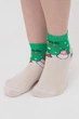 Дитячі бавовняні шкарпетки з візерунками Giulia KS3 NEW YEAR (F) 2403 24/29 Green-island, шкарпетки з новорічним малюнком - зображення 2