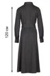 Жіноча тепла сукня на ґудзиках із паском LadyLike 44 Сірий (ll2194364491388) - изображение 2