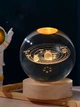 Нічник 3D куля "Сонячна система" на підставці теплий колір USB. Світильник-нічник - зображення 2