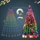 Гирлянда для елки Smart Конский хвост 10 нитей по 2м RGB Умная гирлянда с приложением на телефон Bluetooth - изображение 2