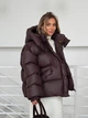 Жіноча зимова куртка TRANSFORMER з капюшоном Milirud XS/M Шоколадний (488-490-ONESIZE) - изображение 1