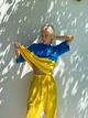 Жіночі комфортні штани оверсайз UKRAINE Milirud S/L Жовтий (495-10-S/L) - изображение 5