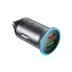 Автомобільний зарядний пристрій ACEFAST B15 USB QC3.0 / Type-C PD65W, Metal Gray - зображення 3