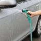 Шланг для полива растягивающийся на катушке Profi Helen-10м на быстрозажимном соединении с распылителем воды - изображение 5