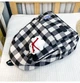 Стильный рюкзак в клетку Vintage Plaid 1360 Black-white - изображение 4