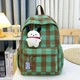 Стильный рюкзак в клетку Vintage Plaid 1360 Green-brown - изображение 1