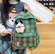 Стильный рюкзак в клетку Vintage Plaid 1360 Green-brown - изображение 4