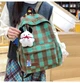 Стильный рюкзак в клетку Vintage Plaid 1360 Green-brown - изображение 6