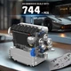 Конструктор двигатель BMW S55 Inline-6 Engine Mould King 10213 моторизованный детский мотор, 744 деталей - изображение 2