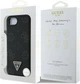Панель Guess Grained Hot Stamp Peony Pattern Triangle Logo with MagSafe для Apple iPhone 16e Black (GUHMPSE4PGBTMK) - зображення 8