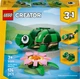 Конструктор LEGO Creator Черепаха с цветком водяной лилии 124 детали (31377) - изображение 1