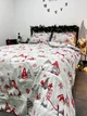 Комплект постельного белья двуспальный 175х210 Бязь Gold Luxe наволочки 70х70 новогодний гном на сером - изображение 5