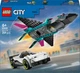 Конструктор LEGO City Реактивный самолет против автомобиля 259 деталей (60489) - изображение 1