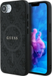 Панель Guess 4G Collection Leather Metal Logo with MagSafe для Apple iPhone 16e Black (GUHMPSE4G4GFRK) - зображення 1