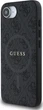 Панель Guess 4G Collection Leather Metal Logo with MagSafe для Apple iPhone 16e Black (GUHMPSE4G4GFRK) - зображення 4
