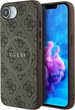 Панель Guess 4G Collection Leather Metal Logo with MagSafe для Apple iPhone 16e Brown (GUHMPSE4G4GFRW) - зображення 1