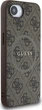 Панель Guess 4G Collection Leather Metal Logo with MagSafe для Apple iPhone 16e Brown (GUHMPSE4G4GFRW) - зображення 3