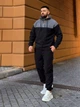 Теплый мужской костюм из флиса черного цвета 36225 L-XL - изображение 3