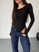 Жіночий однотонний боді Uaclothes 42-44 Чорний (like36194-166171349) - изображение 4