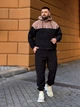 Теплый мужской костюм из флиса кофейного цвета 36227 L-XL - изображение 3
