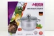 Каструля Benson з неіржавкої сталі з кришкою 6,5 л. (BN-221) - изображение 4