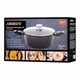 Кастрюля со стеклянной крышкой Gemini Bari, 3.9л, алюминий, черный ARDESTO (kuh0014715) - изображение 10