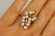 Кольцо Xuping Jewelry Гроздь большая р 18 золотистое - изображение 4