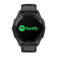 Смарт-годинник Garmin Forerunner 265 з чорними безелем і корпусом та чорно-сірим силіконовим ремінцем - изображение 5