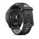 Смарт-годинник Garmin Forerunner 265 з чорними безелем і корпусом та чорно-сірим силіконовим ремінцем - изображение 6