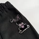 Лосины трикотажные SmileTime Bunny Flower, черные, размер 128 - изображение 2