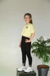 Лосины для девочки, трикотажные SmileTime Choice, черные, размер 140 - изображение 3