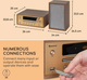 Музичний центр Auna Berklee HiFi Коричневий Б/В - зображення 4