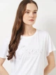 Футболка хлопковая женская Guess W5RI08-K9RM1-G011 L Pure White (7626741404834) - изображение 4
