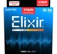 Струны для электрогитары Elixir 3 Pack 16567 Nanoweb Nickel Plated Steel Light 10/46 - изображение 2