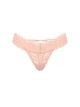 Мереживні трусики-стрінги Victoria's Secret Lace Strappy-Back Thong Panty S бежевий Peach 27177453 - зображення 3