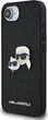 Панель Karl Lagerfeld Fixed Glitter Karl & Choupette Heads Metal Pin для Apple iPhone 16e Black (KLHCPSE4PFGKCPK) - зображення 4