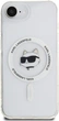 Панель Karl Lagerfeld IML Metal Choupette Head with MagSafe для Apple iPhone 16e White (KLHMPSE4HLSCHH) - зображення 2