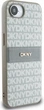 Etui plecki DKNY Repeat Texture Pattern with Tonal Stripe do Apple iPhone 16e Beige (3666339453985) - obraz 3
