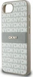 Etui plecki DKNY Repeat Texture Pattern with Tonal Stripe do Apple iPhone 16e Beige (3666339453985) - obraz 6
