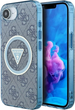 Панель Guess IML Metal Glitter 4G Circle Triangle with MagSafe для Apple iPhone 16e Blue (GUHMPSE4HG4PRTGB) - зображення 1