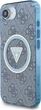 Панель Guess IML Metal Glitter 4G Circle Triangle with MagSafe для Apple iPhone 16e Blue (GUHMPSE4HG4PRTGB) - зображення 4