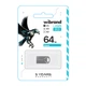 USB флеш-накопичувач Wibrand 64gb Hawk Чорний - изображение 1