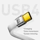 Кабель перехідник Type-C M/M USB 4.0 8K, 40Gbps, PD240W + ковпачок-брелок Білий, 13 см (48912) - зображення 5