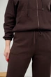 Женские спортивные брюки из байки (утеплена тринитка) зимние Aksan 25.2835 50(2xl) темно коричневий - изображение 3