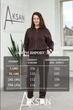 Женские спортивные брюки из байки (утеплена тринитка) зимние Aksan 25.2835 50(2xl) темно коричневий - изображение 4