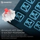 Клавіатура бездротова GamePro Asgard Ragnar Silent Super Red Switch Синя - зображення 9
