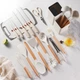 Набір кухонного приладдя 19 предметів Grand Kitchen Set із силікону та дерева Білий - зображення 11